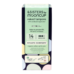 tampone cotone con applicatore flusso moderato 14 pz mooncup