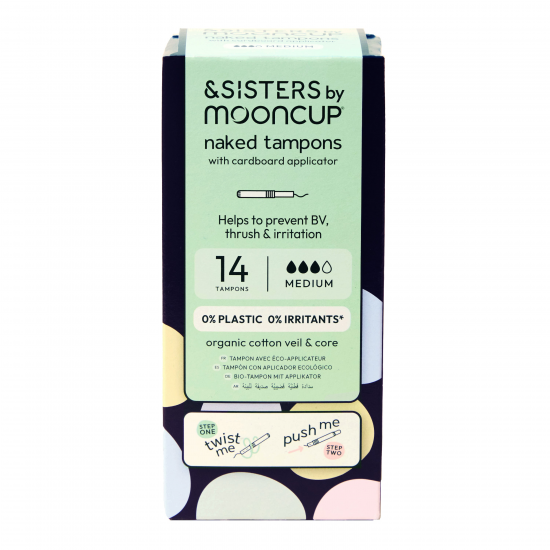 tampone cotone con applicatore flusso moderato 14 pz mooncup