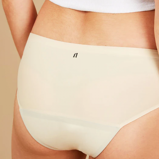 Mutande Mestruali Flusso Abbondante Seamless - Bikini Beige Fluxies