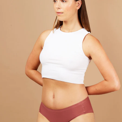 Mutande Mestruali Flusso Abbondante Seamless - Bikini Bordeaux Fluxies