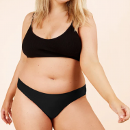 Mutande Mestruali Flusso Abbondante Seamless - Bikini Nere Fluxies