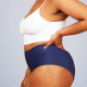Mutande Mestruali Flusso Abbondante Seamless - Hi-Waist Blu Fluxies