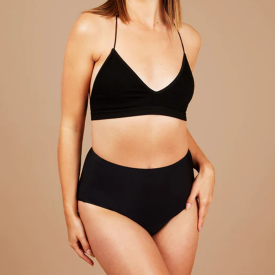 Mutande Mestruali Flusso Abbondante Seamless - Hi-Waist Nere Fluxies