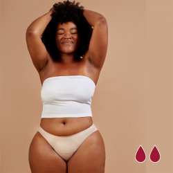 Mutande Mestruali Flusso Leggero Beige Seamless - Cheeky Fluxies