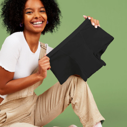 Mutande Mestruali Flusso Abbondante Teen Boxer Nere Fluxies 