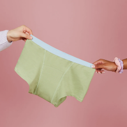 Mutande Mestruali Flusso Abbondante Teen Boxer Verdi Fluxies 